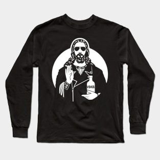 Jesus, vodka, Mary Jane Long Sleeve T-Shirt